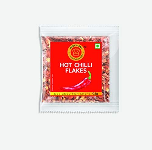 Chef's Art Hot Chilli Flakes Sachets (150 pcs)