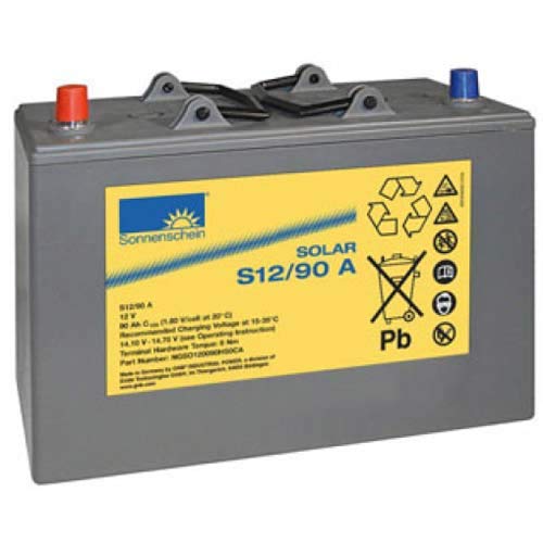 Preisvergleich Produktbild Exide Sonnenschein Solar Bleiakku S12 / 90A 12,0Volt 90Ah Anschluss A-Pol