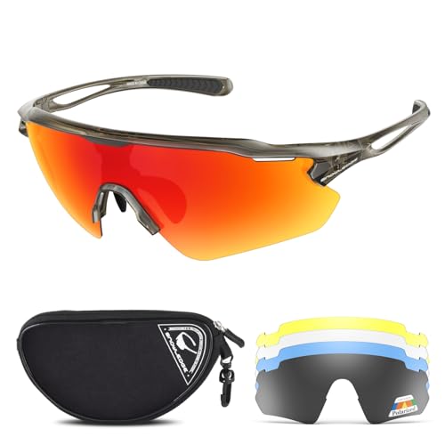 Image of Cycling Glasses, TR90 Unbreakable Frame Polarized Anti-UV400 Sports Sunglasses