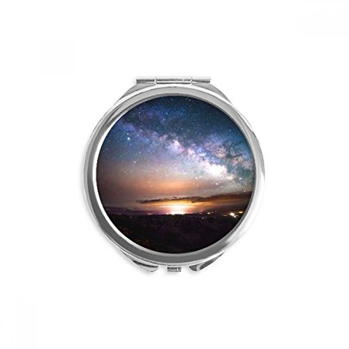 Miroir maquillage de poche galaxie, un cadeau attentionné