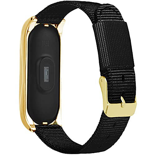Lijinlan Pulseira mi Band 4 compatível com Xiaomi 3/Xiaomi 4, pulseiras de substituição de nylon de