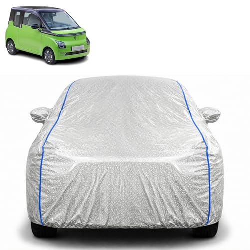 Image of Waterproof Car Cover for MG Comet EV | All Weather Protection | UV Resistant & Dustproof | Soft Cotton Lining to Prevent Scratches | Triple Stitched with Mirror Pockets & Elastic Hem
