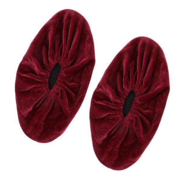 2xHousehold Washable Slip-on Reusable Shoe Covers Boot Overshoes Red M| Sports Equipment | Outdoor Sports Gear | Exercise Gear-picture-29