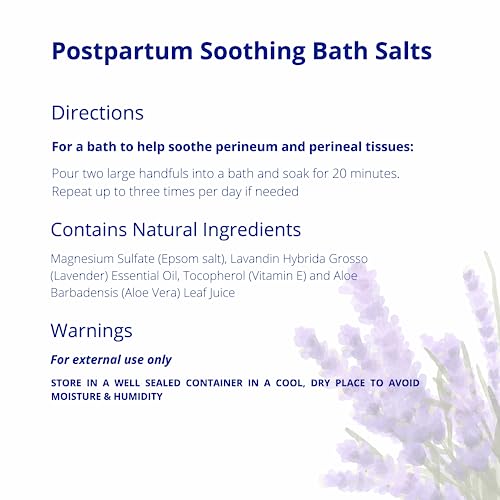 Doctor Butler’s Postpartum Soothing Bath Salts – Epsom Bath Salts For Women For Postpartum Recovery, Hemorrhoids, Discomfort, And Helps Soothe Perineum And Perineal Tissues After Birth (32 Oz.) #TOP5