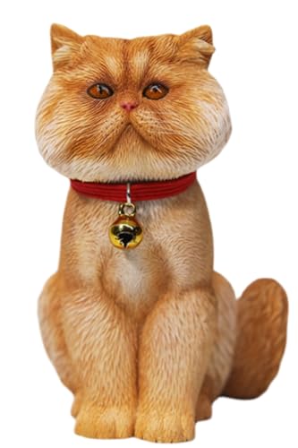 Figurine chat miniature JXK 1:6 résine réaliste peinte main collection JXK183