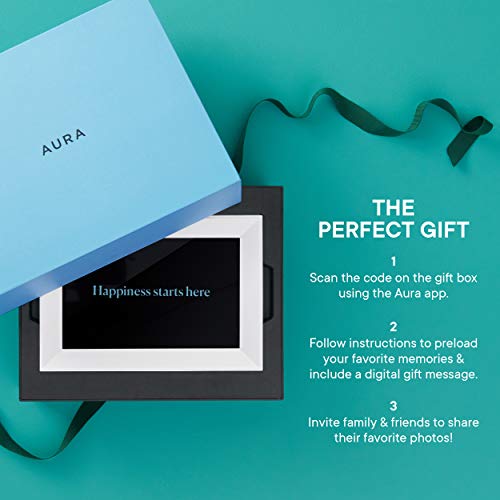Aura Carver Smart Digital Picture Frame 10.1 Inch HD WiFi Cloud Digital Frame Free Unlimited Storage Easy Setup to Send Photos Remotely Via App More Secure Than Email - Thumbnail 6