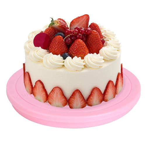 mumisuto 2 Piezas Plato Giratorio para Tartas Redondo, 14cm Base Giratoria de 360°, Soporte para Tartas Antideslizante, Cojinete de Acero Al Carbono, para Tartas y Repostería