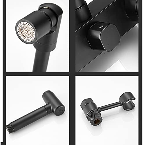 Robinet remplisseur de pot rétractable avec pulvérisateur 2 modes jet pour évier - 7