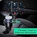 This Hill Car Cup Holder Expander Adjustable Base with Phone Mount 360° Rotation Cup Holder Cell Phone Holder for Car Compatible with iPhone All Smartphones