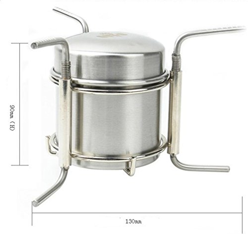 Portable Camping Stoves Alcohol Stoves Stainless Steel Lightweight Set Stove for Backpacking,Camping,Hiking
