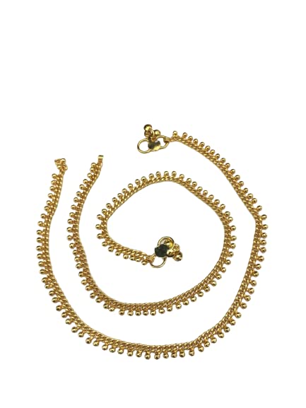 PrimectrlaFab Heart Initial Ankle Bracelets for Women, Gold Color Handmade Dainty Layered Anklet Letter Initial Heart Ankle Bracelets for Women Beach Jewelry Gifts (PAYAL 42, RAJWADI PAYAL) (B0C5M1J8Y9) Amazon Price History, Amazon Price Tracker