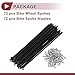 PARSLUCK 72 Set 13G Bicycle Spokes 219mm Bike Wheel Spokes Carbon Steel Black