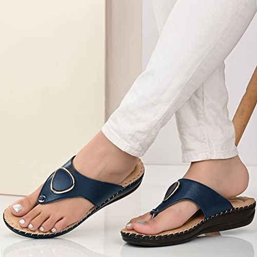 Image of Centrino Women's Thong Comfortable Ortho Care Ladies | Fashion Wear Sandal & Chappal | Soft Cushioned for More Comfort (7902)
