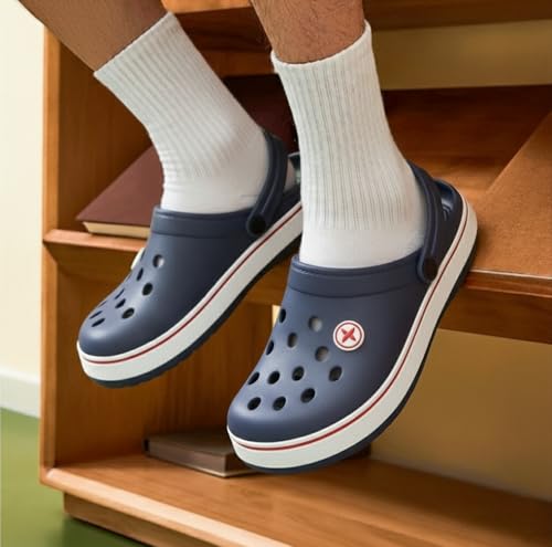 Image of HAUX Casual Clogs for Men | Soft & Comfortable EVA Slip-Ons | Lightweight Slippers & Everyday Wear Comfort Clogs for Men