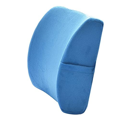 HARZONLI Coussins lombaires Memory Foam Back Support Pad Massage Waist Pad Office Home Chair Seat(B)