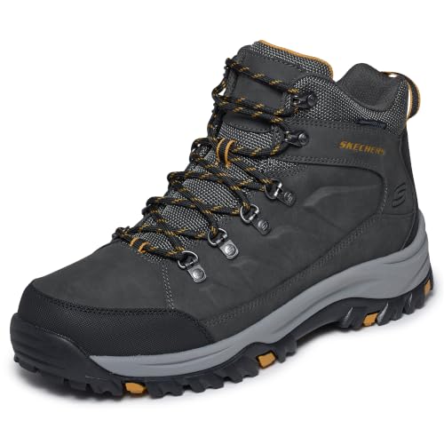 Image of Skechers Men's Relment - Daggett Boot | Hiking, Relaxed Fit, Air-Cooled Memory Foam, Water Repellent, Lace-Up