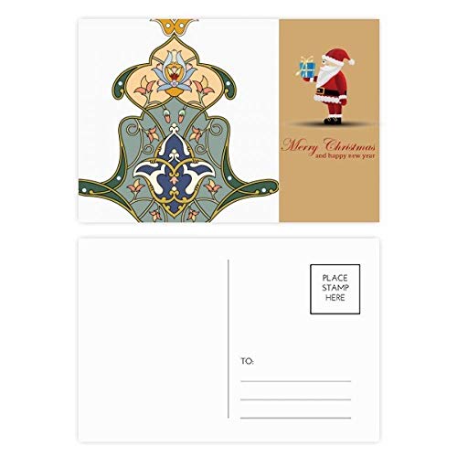 Cartes postales baroques Père Noël : lot de 20 pour vœux créatifs