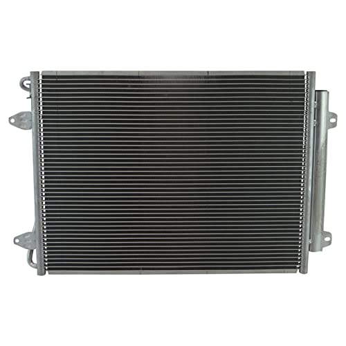 Image of TRQ A /C Condenser and Receiver Drier Assembly Compatible with 2009-17 Volkswagen CC 2006-10 Passat 2012-15 Passat