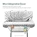The Peanutshell Shopping Cart Cover for Baby, High Chair Cover for Restaurant Seat, Grocery Cart Cover for Baby Girl and Boy, Cotton Buggy Covers for Babies, Toddler Shopping Cart Cover, Neutral Grey