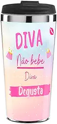 Copo Térmico Cerveja Diva Não bebe Degusta brilho