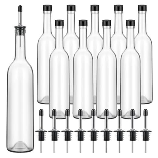 Maxdot 10 Pcs Long Neck Glass Bottles