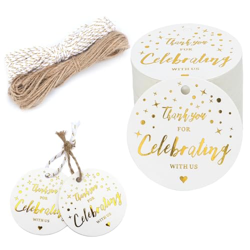 Etiquetas de agradecimiento personalizadas para recuerdos de baby shower y bodas, 100 piezas