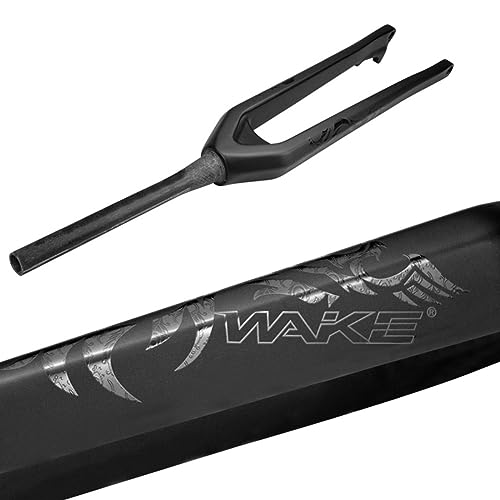 Fourche rigide en carbone pivot conique frein à disque axe traversant