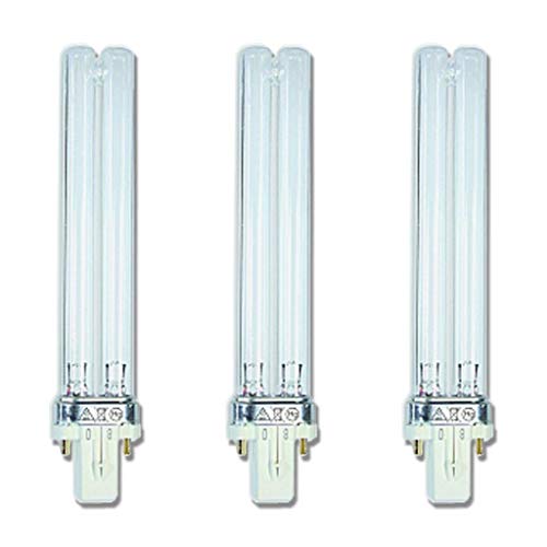 3x UVC Leuchte 7 Watt PL G23 - Ersatzleuchtstoffröhre Lampe UV-C Ersatzlampe