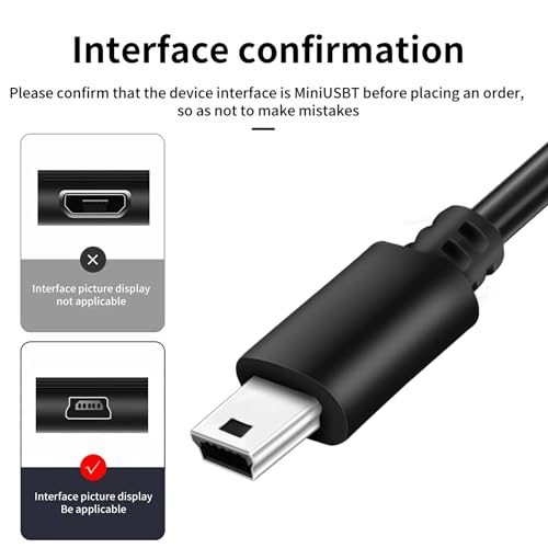 SaiTech IT (2 Pack Mini USB OTG Cable for Digital Cameras - USB A Female to Mini USB B 5 Pin Male Adapter Cable - Thumbnail 4