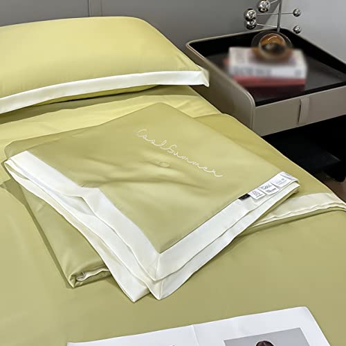 SCTX 夏掛け布団 肌布団 掛け布団 夏用 布団 肌掛け布団 ダブル 洗える布団 肌掛け キルトケット 肌ふとん 水洗い加工 夏がけ布団 夏用 かけ布団 夏 布団 肌掛けふとん 200*230cm 来客用 シルク イエロー 肌夏用布団 肌掛け布団 シング