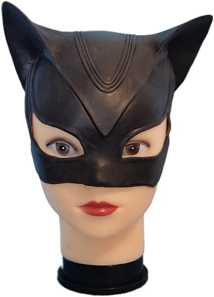 Amazon.com: HotCoser Cat Head Mask Latex Black Full Head of