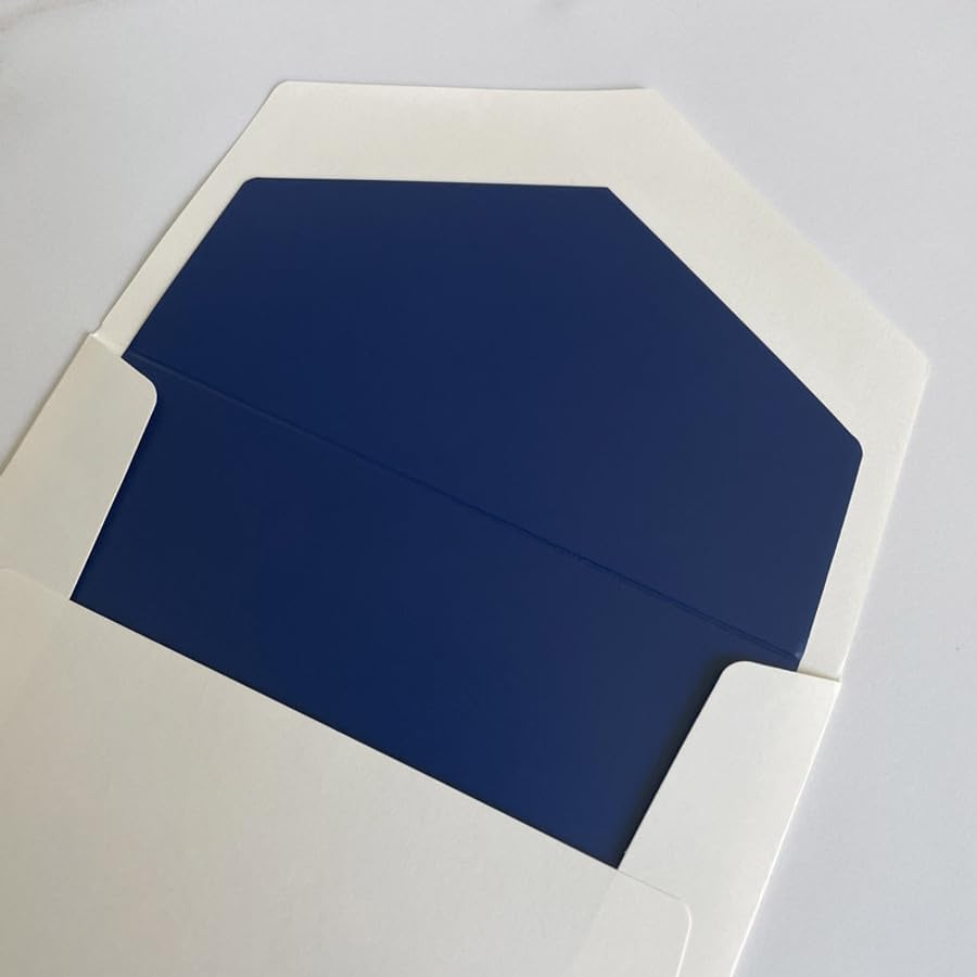 Del Mar Monogrammed Flat Cards - Raised Ink Stationery