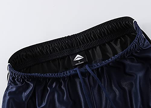 Prtcypnt Men's Basketball Gym Shorts Running Workout Shorts With Pockets Drawstring Navy-Xxl #TOP4