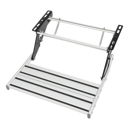 Manual Retractable Stairs，RV Step Camper Stair Folding Electric Single Steps Aluminum RV Door Entry Bottom Step Heavy Duty Safety Platform Easy to Install -  Jiangtaom, Jiangtaom