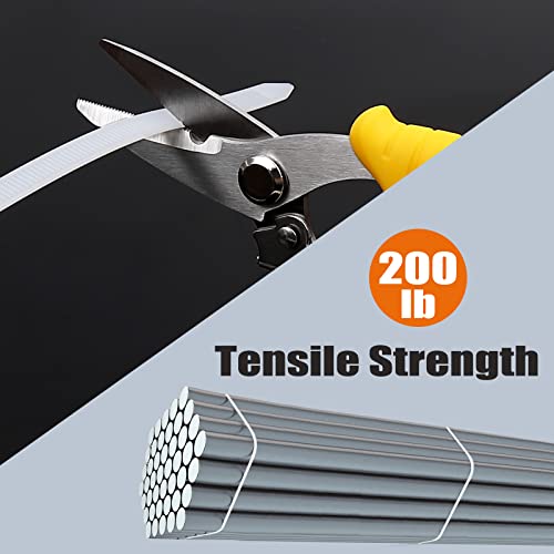 60 Pcs Extra Large Cable Zip Ties Heavy Duty 36 Inch, Long Wire Ties Durable, 200 Pounds Tensile Strength, Uv & Heat Resistant, Thick Plastic Industrial Tie Wraps For Indoor And Outdoor(White) #TOP4