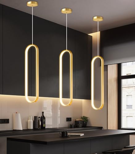 dolria Ring Chandelier Modern LED Dimmable Pendant Lighting Adjust Ceiling
