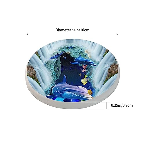 Diatomite résistante à la chaleur : dessous de verre bleu 10 cm pour table