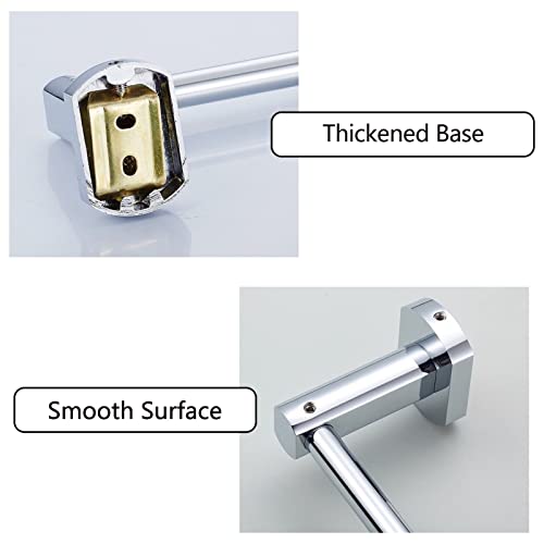 Barre de serviette murale cuivre argenté 100 cm pour rangement - 8