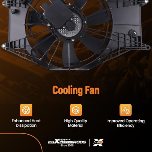 Image of maXpeedingrods Radiator Cooling Fan Assembly for Honda Civic 1.5L 2016-2020 Replace 190305AAA01 624610 HO3115173