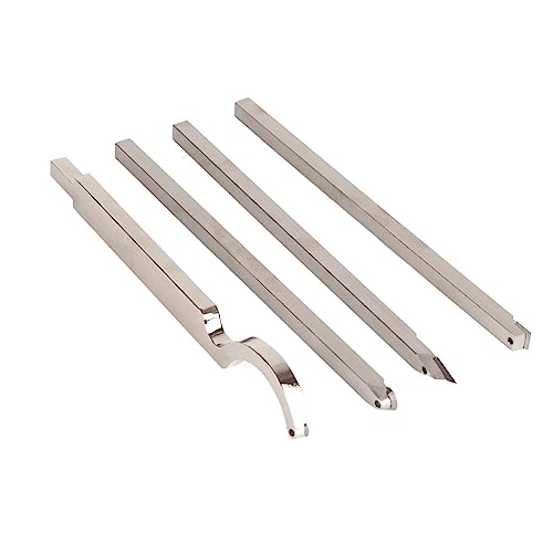 Set de 8 herramientas para torneado de madera con mango de aleación de aluminio miniatura 4