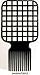Afro & Twist Comb Barber Favored Black by iShapify LLC