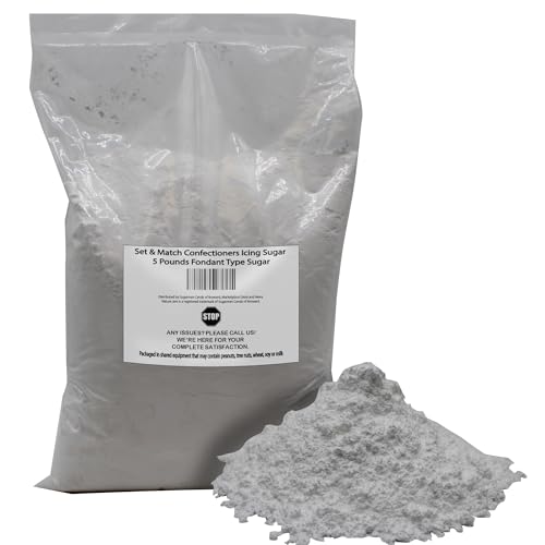 Set & Match Confectioners Icing Sugar 5 Pounds-Fondant Type Sugar