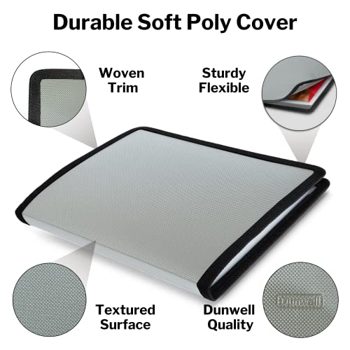 Dunwell Art Portfolio 9X12 Folder - (Silver), 9 X 12 Art Holder For Kids, 24 Pockets Display 48 Pages, Art Folder, Portfolio Binder, Art Folio, Portfolio Book, Art Binder, 9X12 Art Portfolio #TOP5