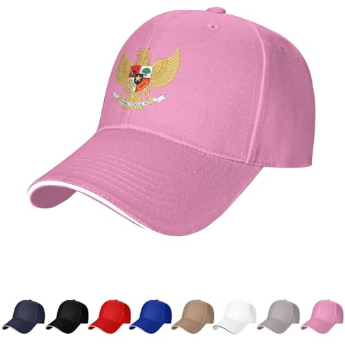 Indonésie Emblème Chapeau Indonésien Casquettes pour Homme Femme Blason de l'Indonésie Casquette de baseball Trucker Dad Hat