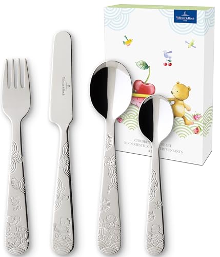 Catálogo para Comprar On-line Cubertería infantil los mejores 10. 46 Villeroy & Boch Hungry as a Bear - Cubertería infantil (4 piezas, acero inoxidable, 215 x 150 x 25 mm)
