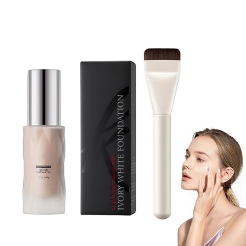 Fondotinta Nude, naturale e leggero, liquido fondotinta con pennello, crema correzione del colore, impermeabile e di lunga durata, copre delicatamente e protegge la pelle, per un look nude impeccabile