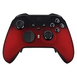eXtremeRate Shadow Scarlet Red Soft Touch Grip Faceplate Cover, Front Housing Shell Case Replacement Kit for Xbox One Elite Series 2 Controller Model 1797 - Controller NOT Included