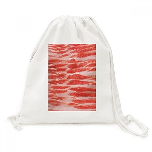 Sac à dos en toile motif viande résistant pour les courses