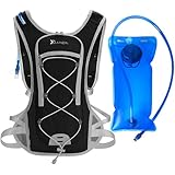 SZFY-TAIOW Zaino Idratazione con Vescica 2L，Zaino da Corsa, Borsa da Bicicletta, Adatto per Outdoor, Escursionismo, Alpinismo, Zaino per Acqua da Uomo e Donna (Nero)