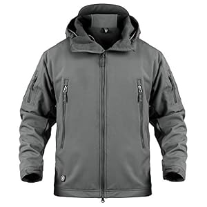 ReFire Gear Men’s Army Special Ops Military Tactical Jacket Softshell Fleece Hooded Outdoor Coat